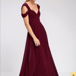 Lulus make me move burgundy dress